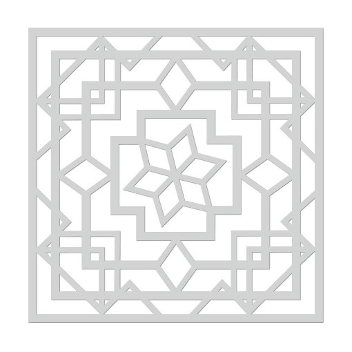 Picture of Hero Arts Stencil 6"X6" – Art Deco Lotus