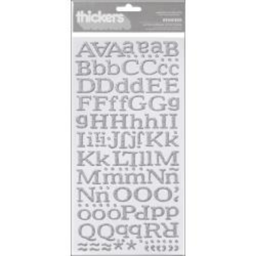Picture of Thickers Chipboard Glitter Stickers 6"x11" | Αυτοκόλλητα Γράμματα Glitter – Reindeer Silver