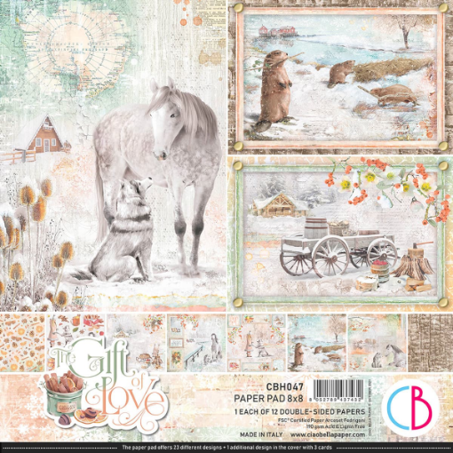 Picture of Ciao Bella Paper Pad Διπλής Όψεως 8”x8” - The Gift of Love 