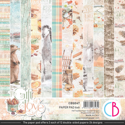 Picture of Ciao Bella Paper Pad Διπλής Όψεως 6”x6” - The Gift of Love 