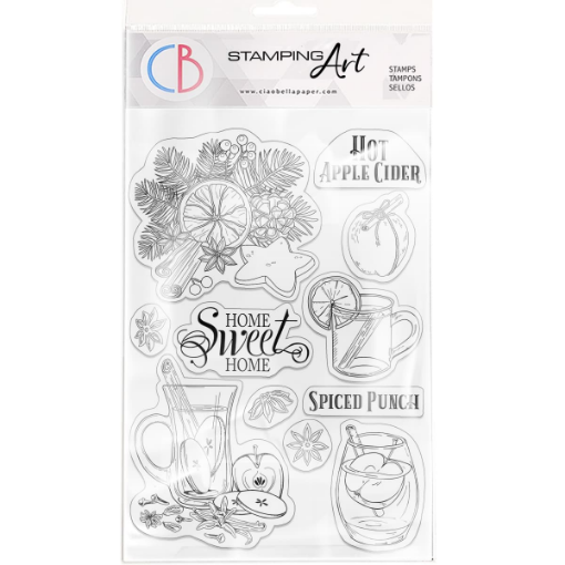 Picture of Ciao Bella Stamping Art Διάφανες Σφραγίδες 6" X 8" – Hot Apple Cider, 11τεμ.