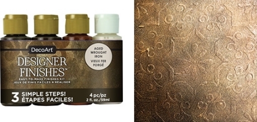 Picture of DecoArt Designer Finishes Paint Pack – Σετ Βαφών για Εφέ Παλιού Σφυρήλατου Σιδήρου,  Aged Wrought Iron