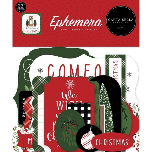 Picture of Carta Bella Ephemera Διακοσμητικά Die-cuts – Home for Christmas, Icons, 33τεμ 