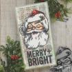 Picture of Tim Holtz Cling Stamps Set Σφραγίδες Rubber 7"X8.5" - Jolly Santa , 8τεμ