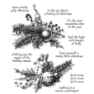 Picture of Tim Holtz Cling Stamps Set Σφραγίδες Rubber 7"X8.5" - Cozy Christmas, 8τεμ
