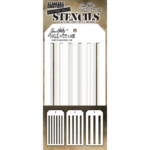 Picture of Stampers Anonymous Tim Holtz Layered Στένσιλ Σετ – Shifter Multi Stripes, 3 τεμ.