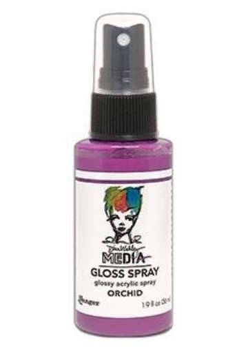 Picture of Dina Wakley Media Gloss Sprays Ακρυλικό Χρώμα σε Σπρέι, Φινίρισμα Γκλος - Orchid