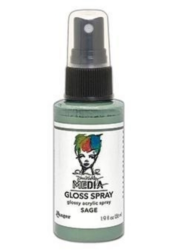 Picture of Dina Wakley Media Gloss Sprays Ακρυλικό Χρώμα σε Σπρέι, Φινίρισμα Γκλος - Sage