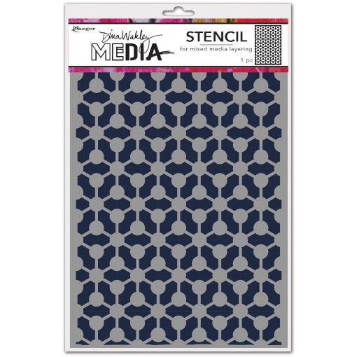 Picture of Dina Wakley Media Στένσιλ 9''x6'' - Bonds