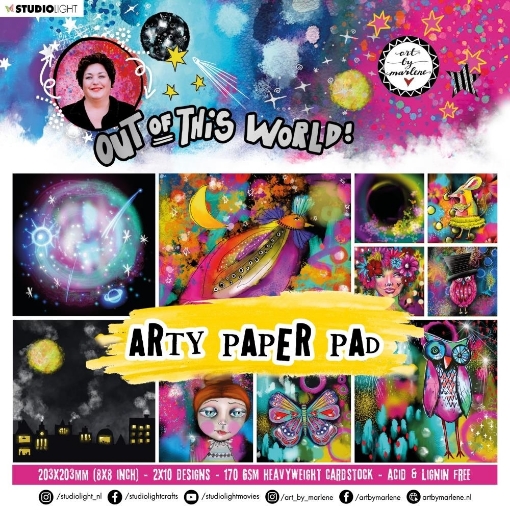 Picture of Art By Marlene Paper Pad 8"X8" - Out Of This World
