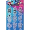 Picture of Studio Light Art By Marlene Clear Stamps Set Σετ Διάφανες Σφραγίδες Out Of This World - Baby Bots, 18τεμ 