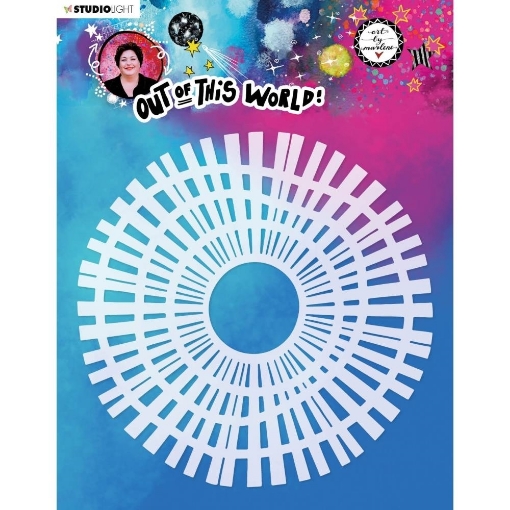 Picture of Art By Marlene Στένσιλ 8"X8" - Out Of This World, Quicky Wheel
