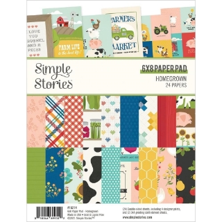 Picture of Simple Stories Paper Pad 6"X8" - Homegrown 