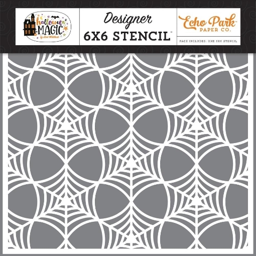 Picture of Echo Park Στένσιλ 6"X6" – Halloween Magic, Spooky Spiderweb 