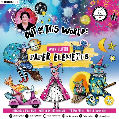 Picture of Art By Marlene Paper Elements Block Διακοσμητικά Die-cuts - Out Of This World, NR. 07