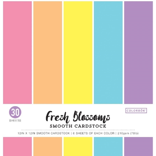 Picture of Colorbok Smooth Cardstock 12"X12" - Fresh Blossoms 