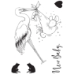 Picture of Pink Ink Designs A6 Σετ Διάφανων Σφραγίδων - Stork Mouse, Wee Folk Series