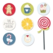 Picture of Sizzix Framelits Die & Stamp Set By Olivia Rose Σετ Σφραγίδες & Μήτρες Κοπής - Dessert Treats, 21τεμ.