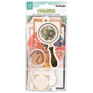 Picture of Vicki Boutin Cardstock Ephemera Διακοσμητικά Die-Cuts - Fernwood Embellishments, 13τεμ