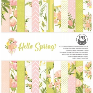 Picture of P13 Μπλοκ Scrapbooking Διπλής Όψεως 12"x 12" -  Hello Spring