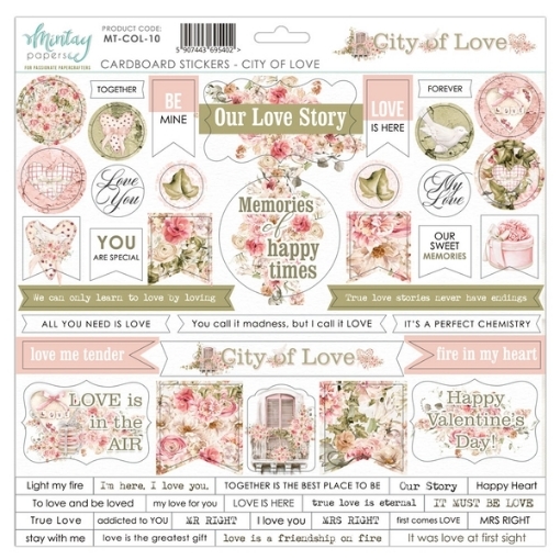 Picture of Mintay Papers Αυτοκόλλητα Chipboard - City of Love