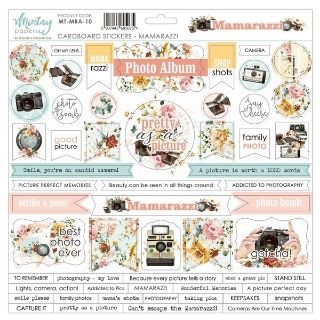 Picture of Mintay Papers Αυτοκόλλητα Chipboard - Mamarazzi, 56τεμ.