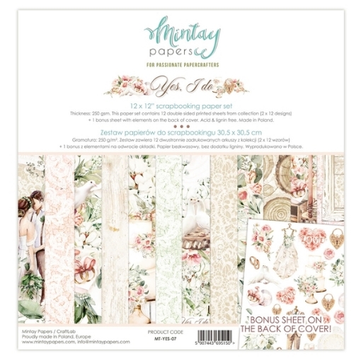 Picture of Mintay Papers Συλλογή Scrapbooking 12" x 12" - Yes I Do