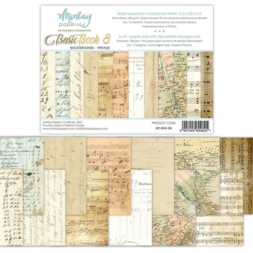 Picture of Mintay Papers Basic Book 8 - Background Vintage