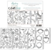 Picture of Mintay Papers B&W, Line Art Elements & Backgrounds Die-Cut Book - Μπλοκ Με Σχέδια Κοπής, Μαύρο - Άσπρο