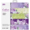 Picture of Crafter's Companion Μπλοκ Scrapbooking 12"X12" - Sage & Purple Florals 