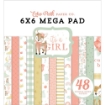 Picture of Echo Park Μπλοκ Scrapbooking Διπλής Όψης Mega Paper Pad 6"X6" - It's A Girl