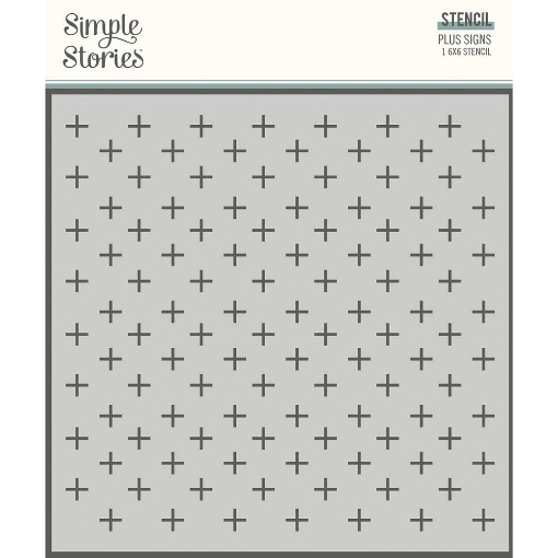 Picture of Simple Stories Στενσιλ 6"X6" – Good Stuff, Plus Signs