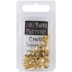 Picture of Creative Impressions Μίνι Μεταλλικά Διπλόκαρφα 5mm - Καρδούλες, Χρυσό 