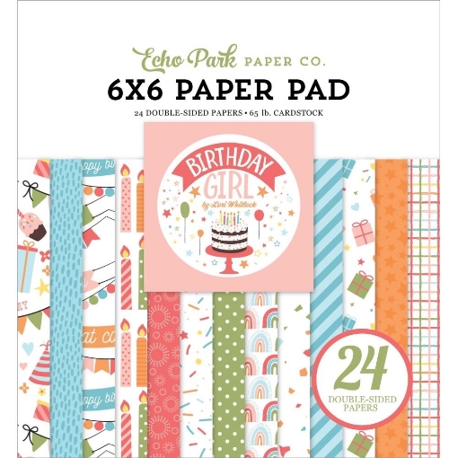 Picture of Echo Park Μπλοκ Scrapbooking Διπλής Όψης 6"X6" - Birthday Girl