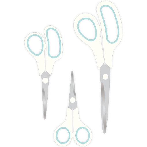 Picture of We R Memory Keepers Set of 3 Scissors | Σετ Ψαλίδια Ακριβείας (3 Μεγέθη), Λευκό 