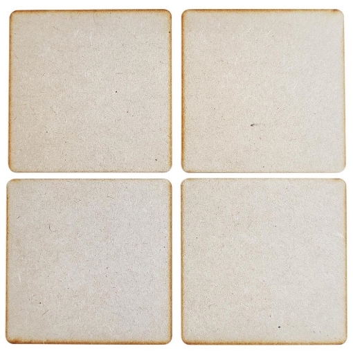 Picture of Dress My Craft MDF Coasters - Σουβέρ 4"X4" (Σετ 4 τμχ) 