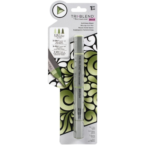 Picture of Spectrum Noir Triblend Brush Μαρκαδόρος Οινοπνεύματος 3 σε 1 - Dull Green Blend (DG1 DG3 DG4)