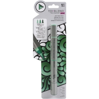 Picture of Spectrum Noir Triblend Brush Μαρκαδόρος Οινοπνεύματος 3 σε 1 - Jade Green Blend  (JG1 JG3 JG7)