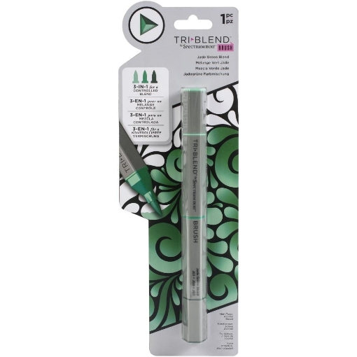 Picture of Spectrum Noir Triblend Brush Μαρκαδόρος Οινοπνεύματος 3 σε 1 - Jade Green Blend  (JG1 JG3 JG7)