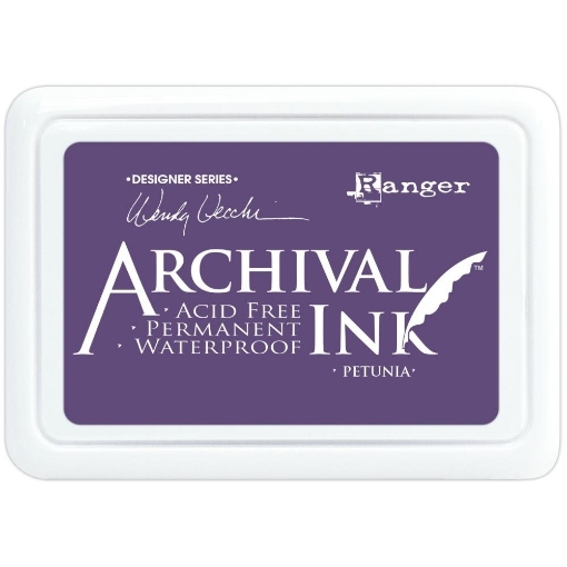 Picture of Ranger Archival Ink Pad Petunia – Αδιάβροχο Φούξια Μελάνι Σφραγίδας