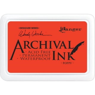 Picture of Ranger Archival Ink Pad Poppy – Αδιάβροχο Έντονο Κόκκινο Μελάνι Σφραγίδας