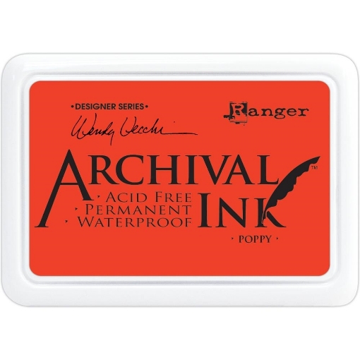 Picture of Ranger Archival Ink Pad Poppy – Αδιάβροχο Έντονο Κόκκινο Μελάνι Σφραγίδας