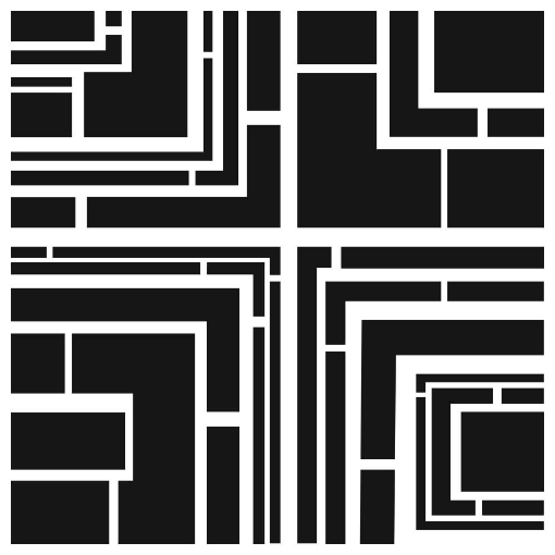 Picture of Crafter's Workshop Στένσιλ 6"X6" - Quartered Blocked