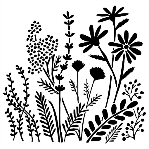Picture of Crafter's Workshop Στένσιλ 6"X6" - Summer Meadow
