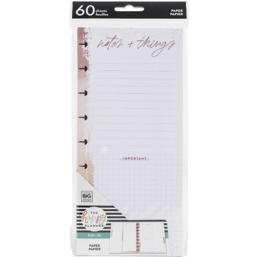 Picture of Happy Planner Skinny Classic Half Sheet Fill Paper - Notes And Things