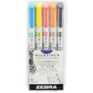 Picture of Zebra Mildliner Friendly Mild | Διπλοί Μαρκαδόροι Υπογράμμισης Chisel & Fine – 5τεμ.