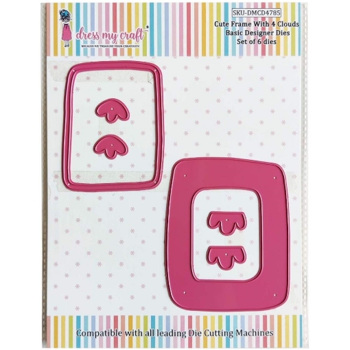 Picture of Dress My Craft Basic Designer Dies Μήτρες Κοπής - Cute Frame With 4 Clouds