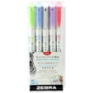 Picture of Zebra Mildliner Brush Cool & Refined | Διπλοί Μαρκαδόροι Brush & Fine – 5τεμ.
