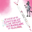 Picture of Zebra Mildliner Double Ended Marker Brush Pen & Marker Σετ Μαρκαδοράκια - Cool & Refined