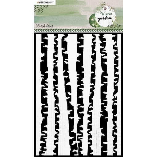 Picture of Studio Light Winter Garden Birch Trees Nr.87 | Στένσιλ 6" x 8"